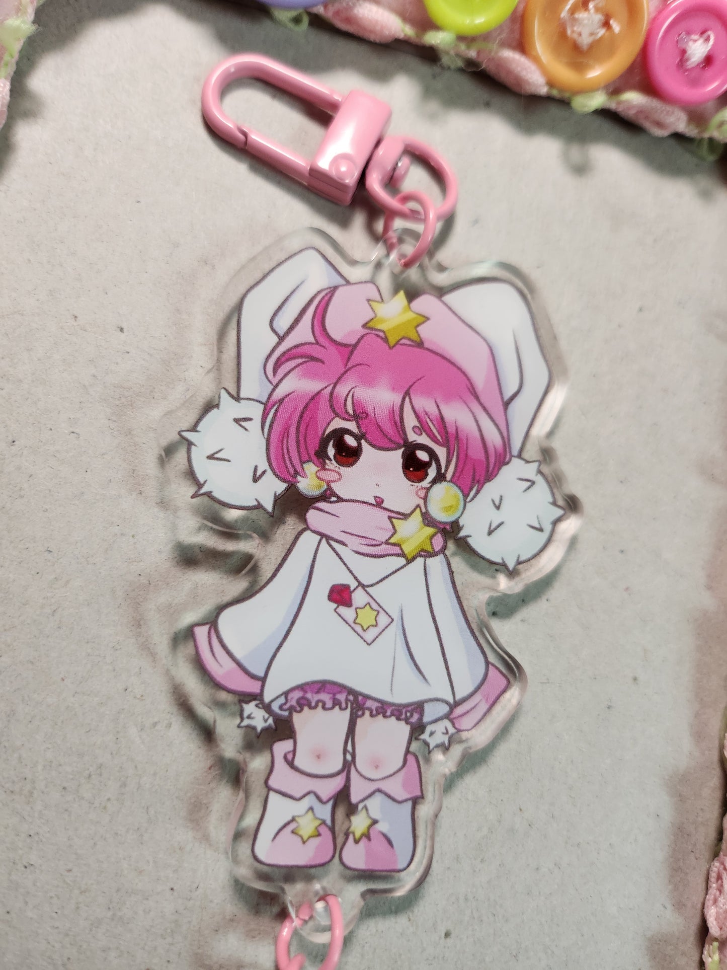 Com-chan & Mike acrylic keychain